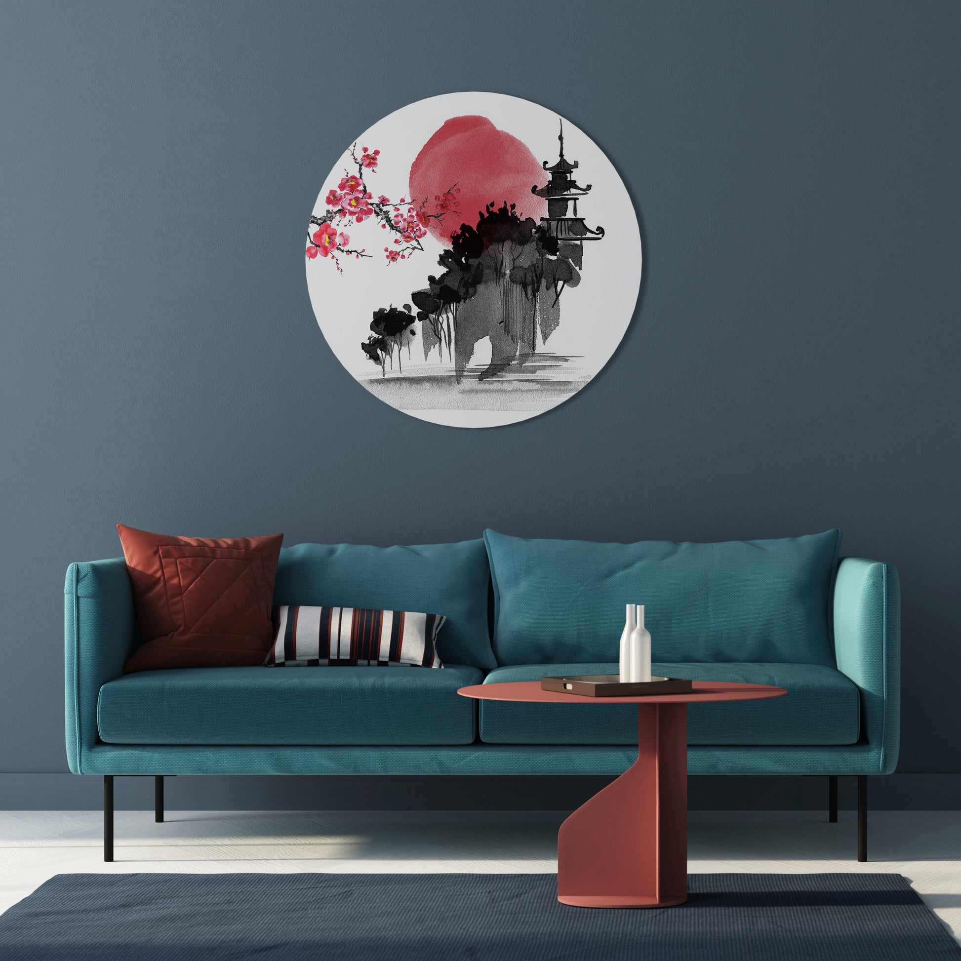 Décoration murale ronde CHERRY SHADOWS
