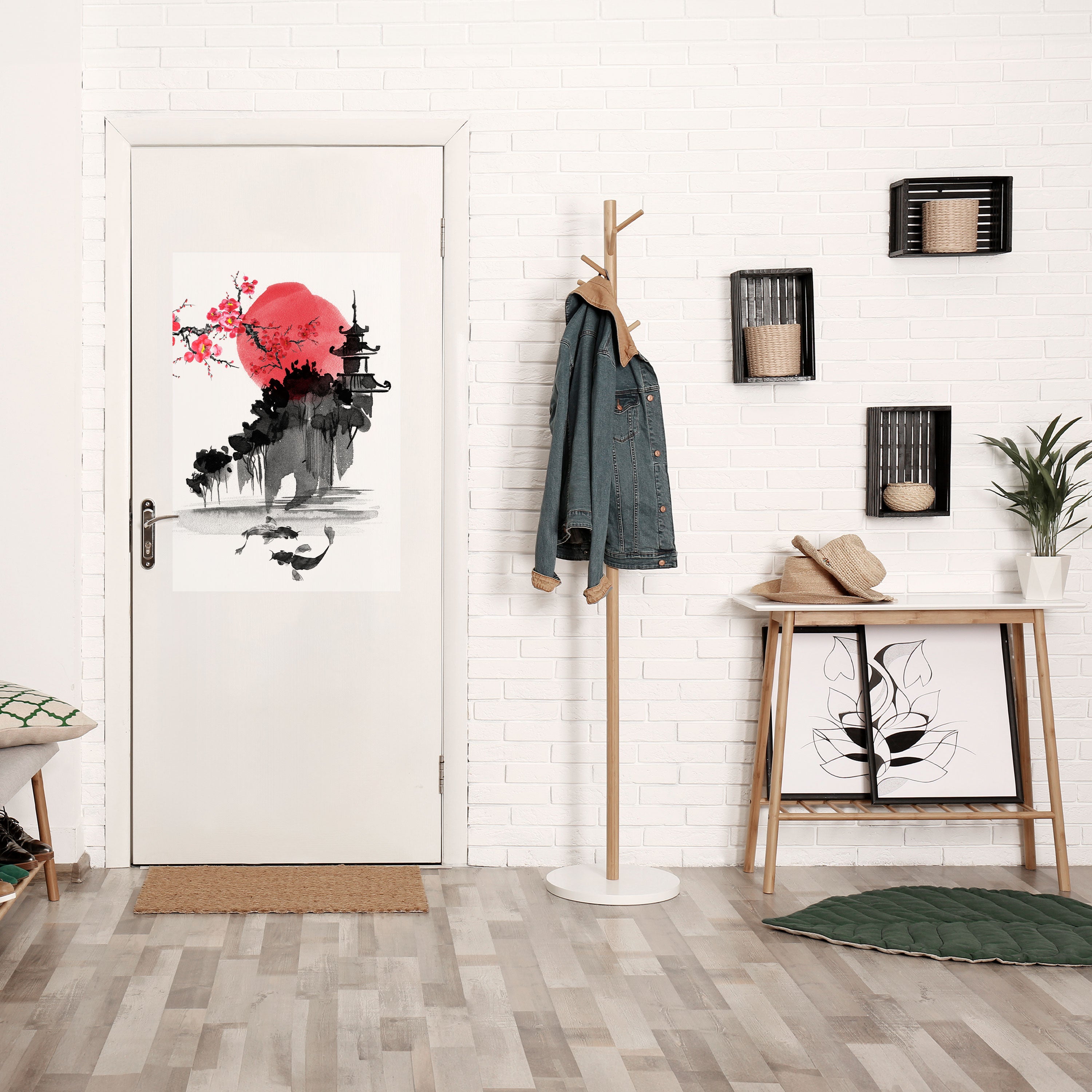 Affiche verticale autocollante CHERRY SHADOWS