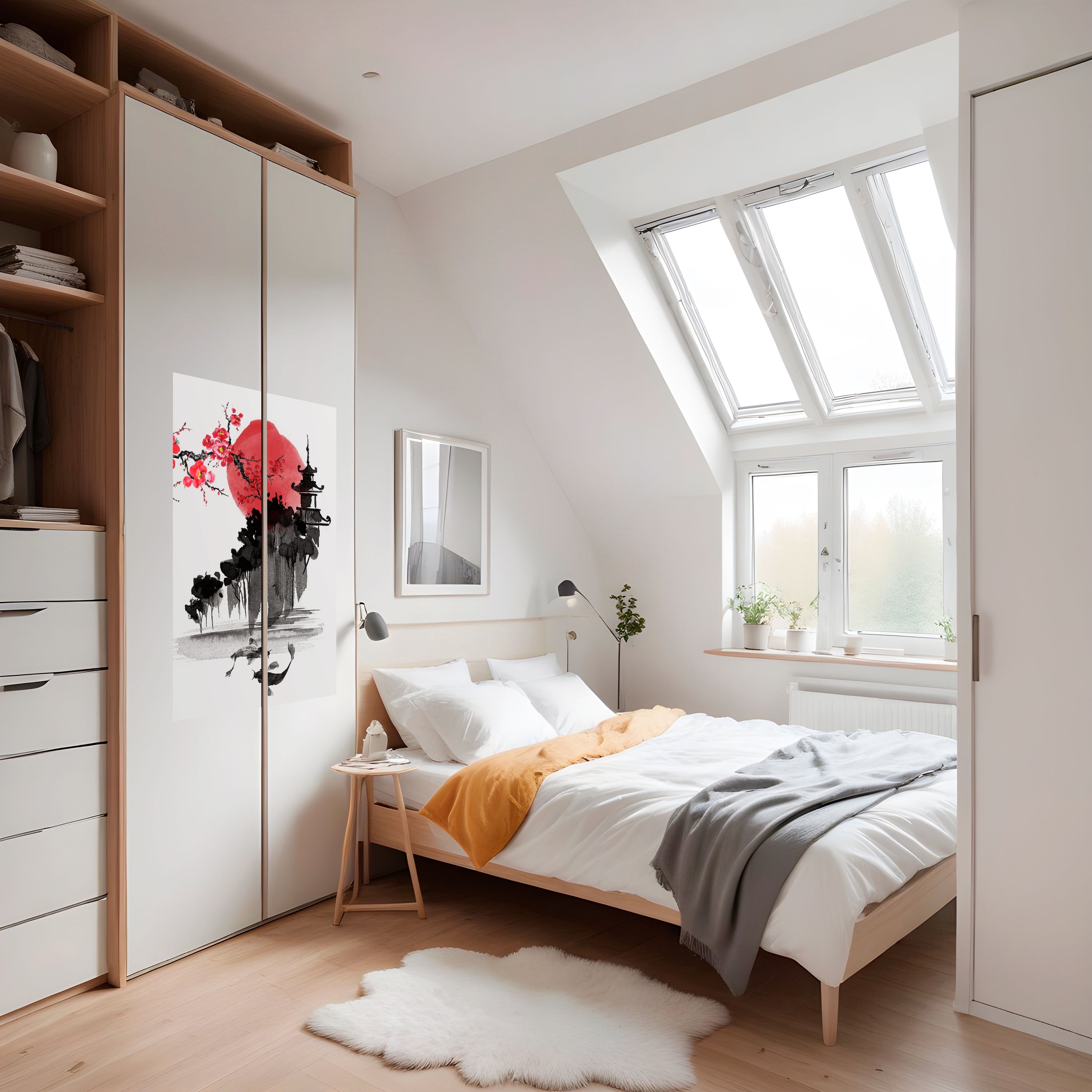 Affiche verticale autocollante CHERRY SHADOWS