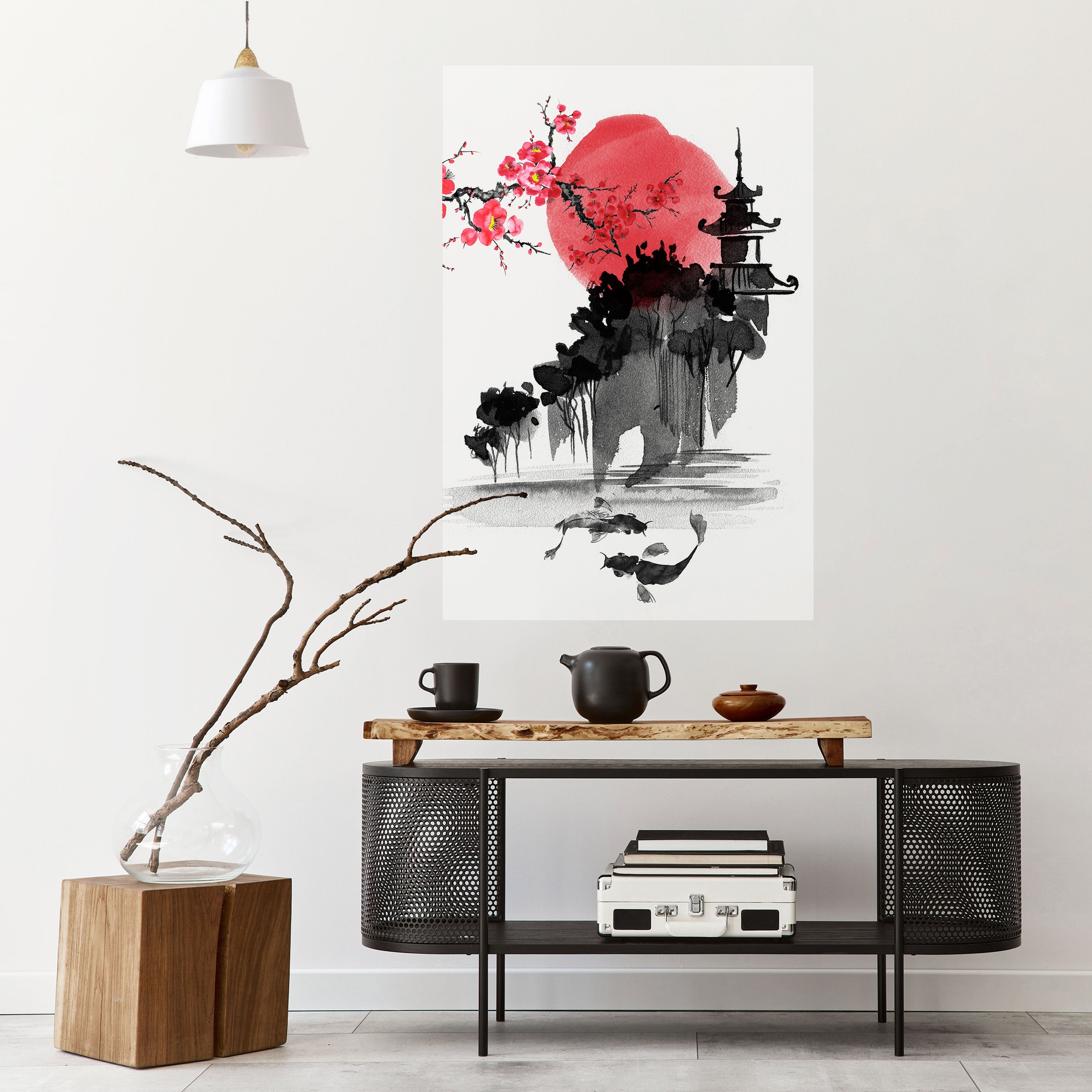 Affiche verticale autocollante CHERRY SHADOWS