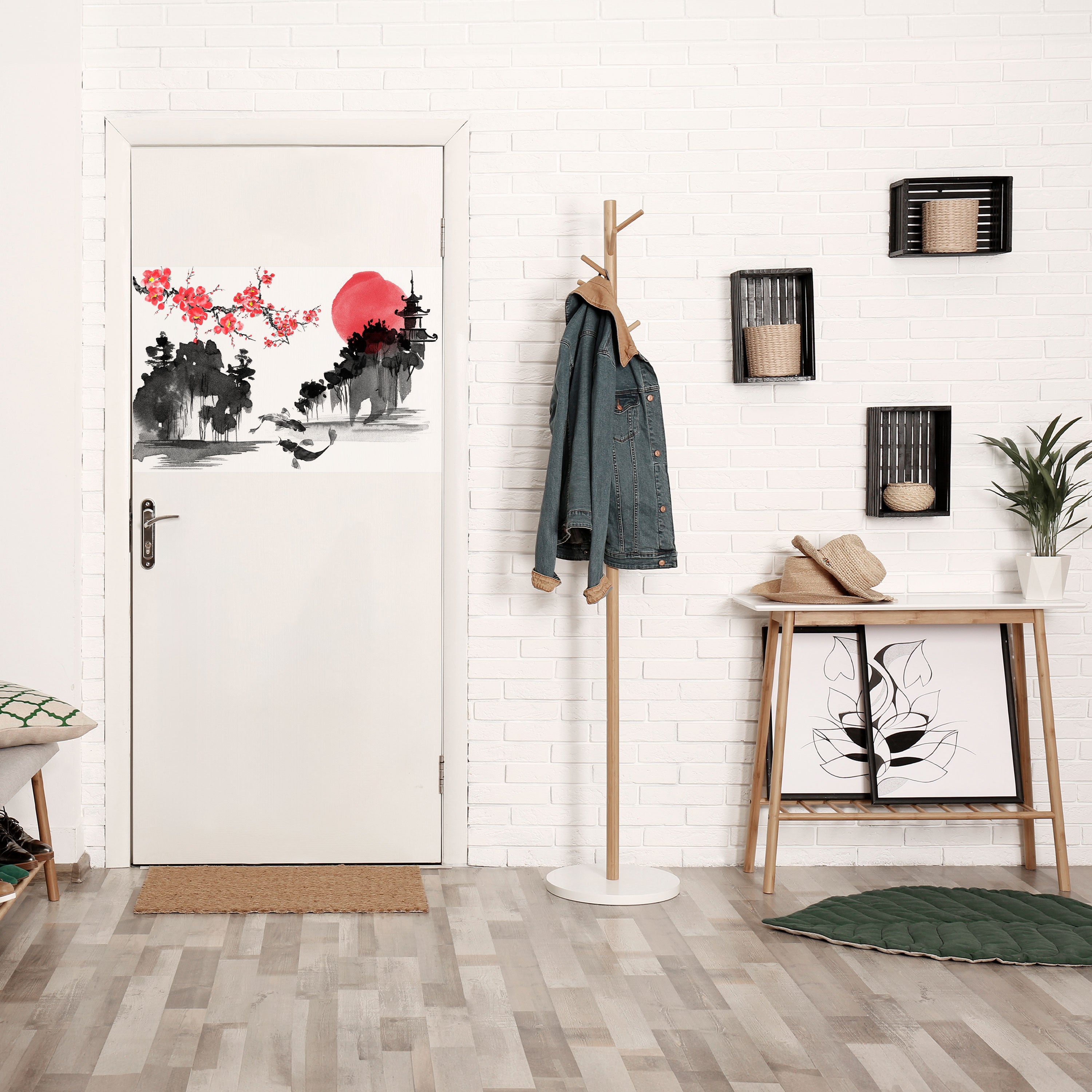 Affiche horizontale autocollante CHERRY SHADOWS