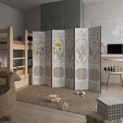 ELEGANT BOTANICAL TAPESTRY 6-Panel Room Divider