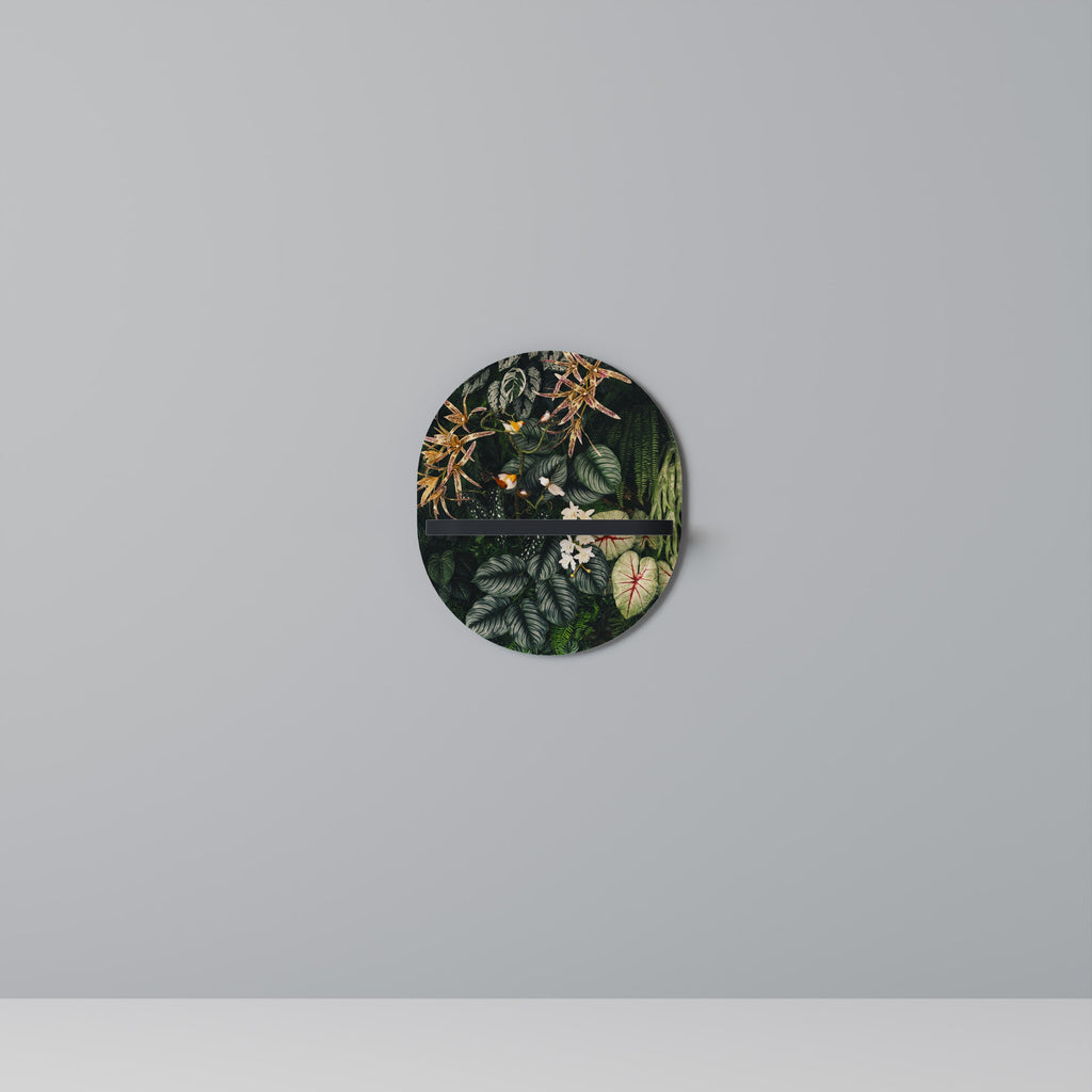 Étagère d'art ovale SILENT WILDERNESS en finition noire