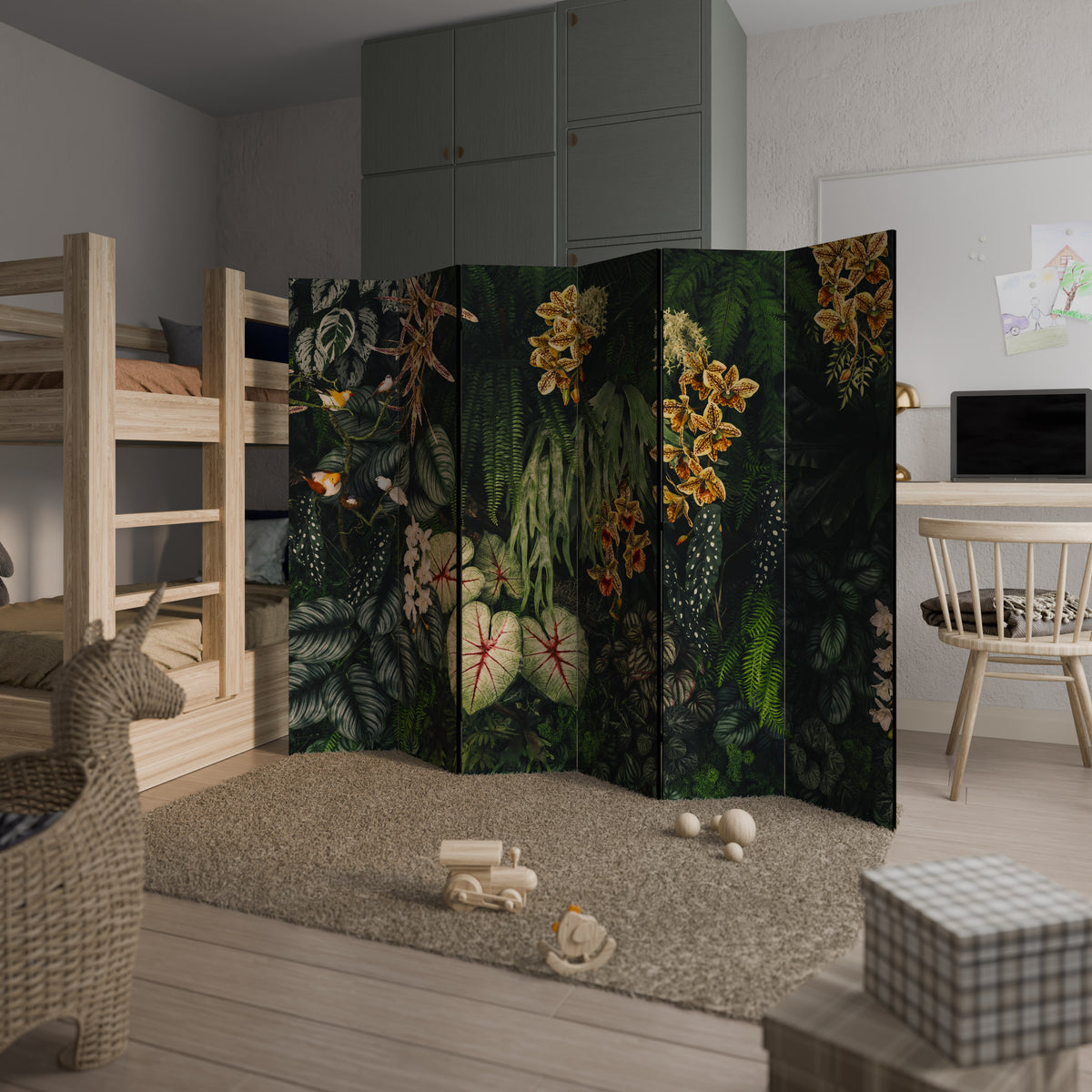 SILENT WILDERNESS 6-Panel Room Divider