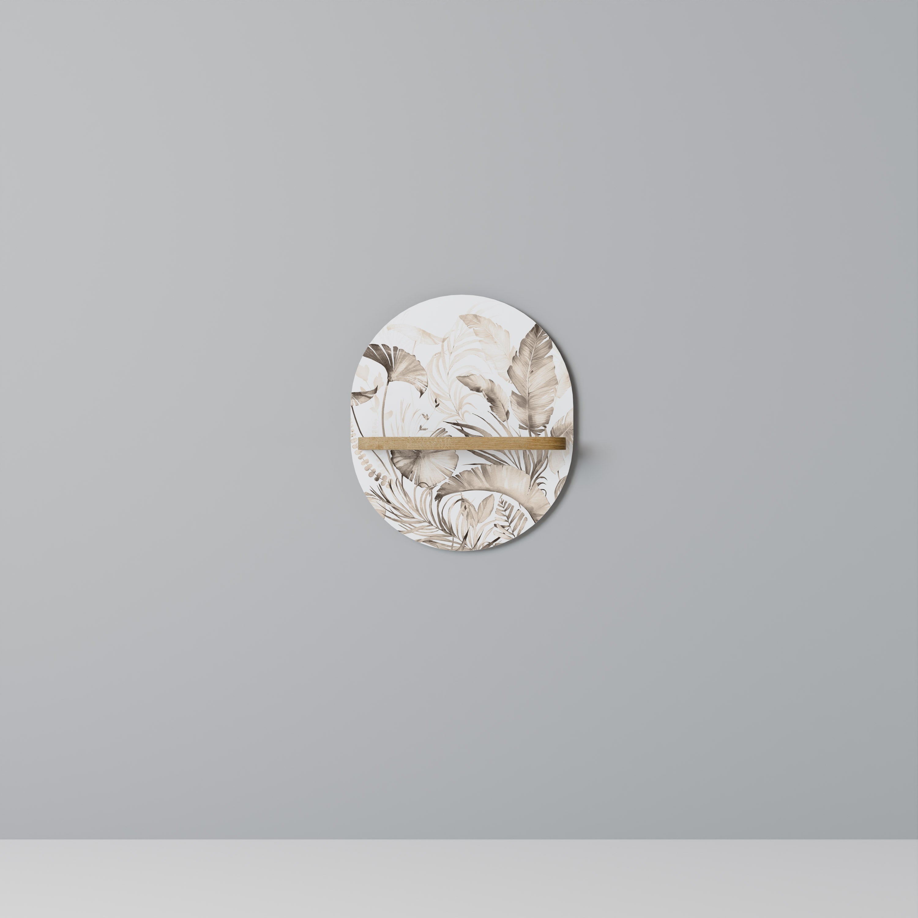 Étagère ovale effet chêne GRACEFUL DAYS