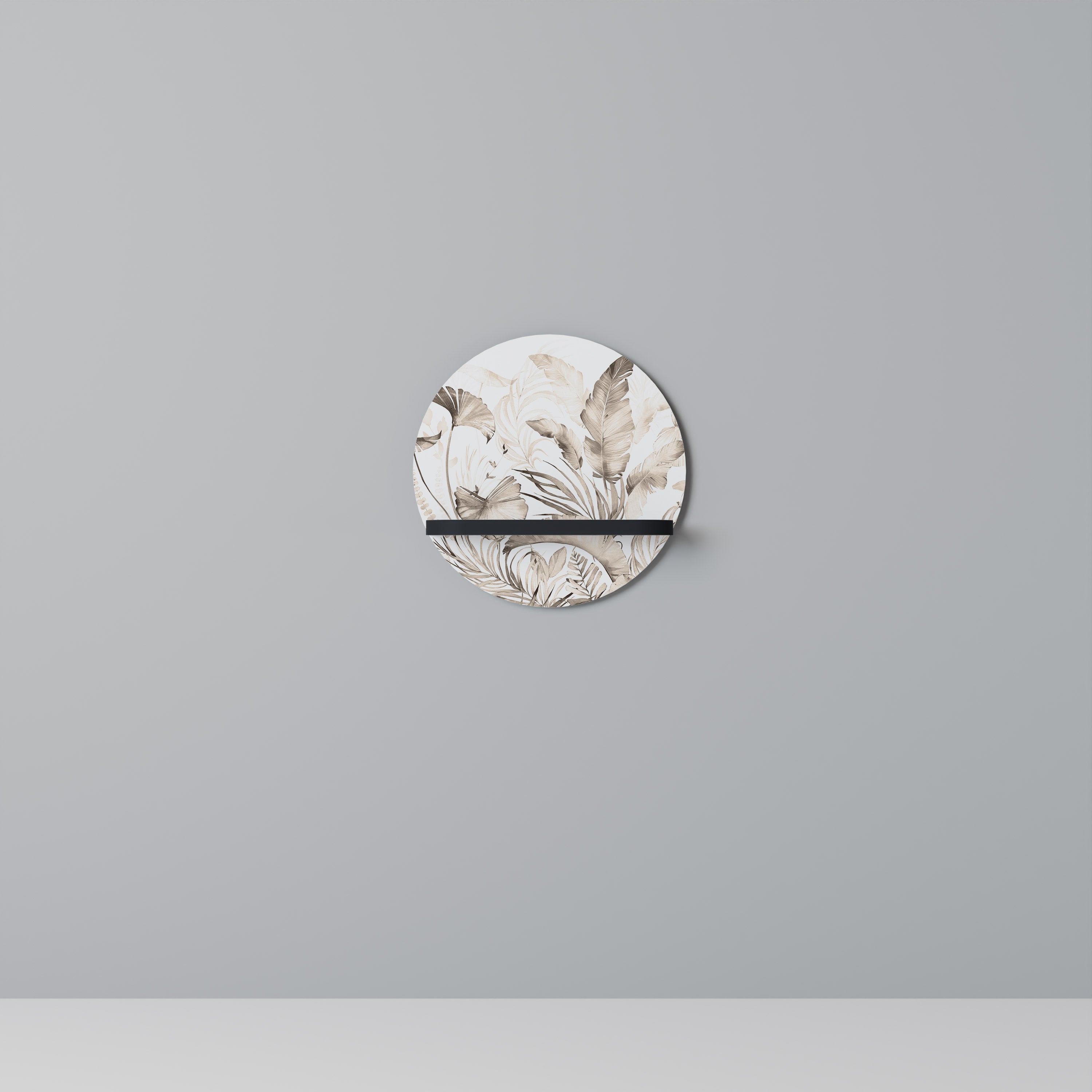 Étagère ronde GRACEFUL DAYS en finition noire