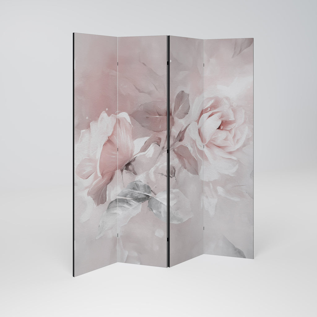 Séparateur de pièce décoratif à 4 panneaux GRACEFUL DAYS