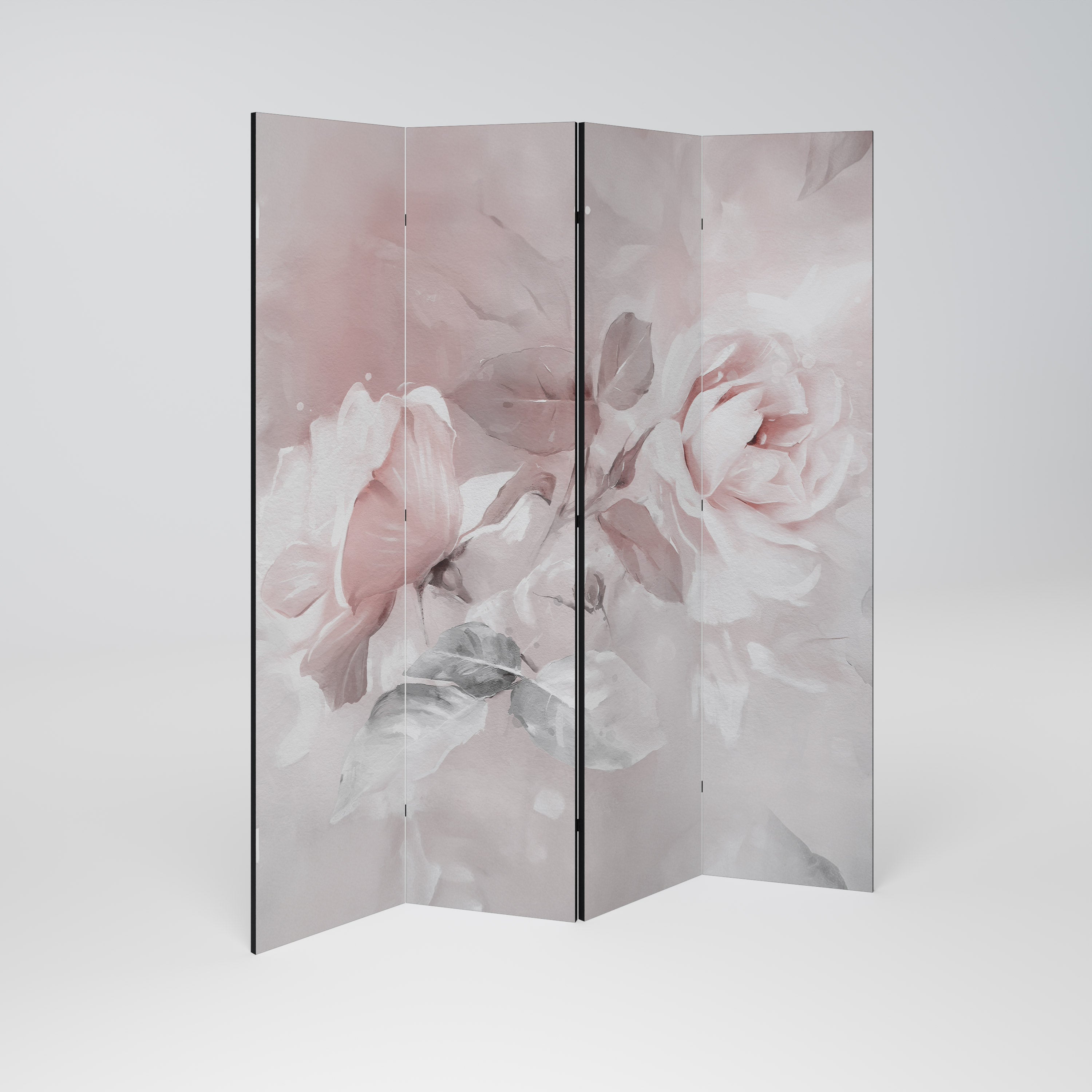 Séparateur de pièce décoratif à 4 panneaux GRACEFUL DAYS