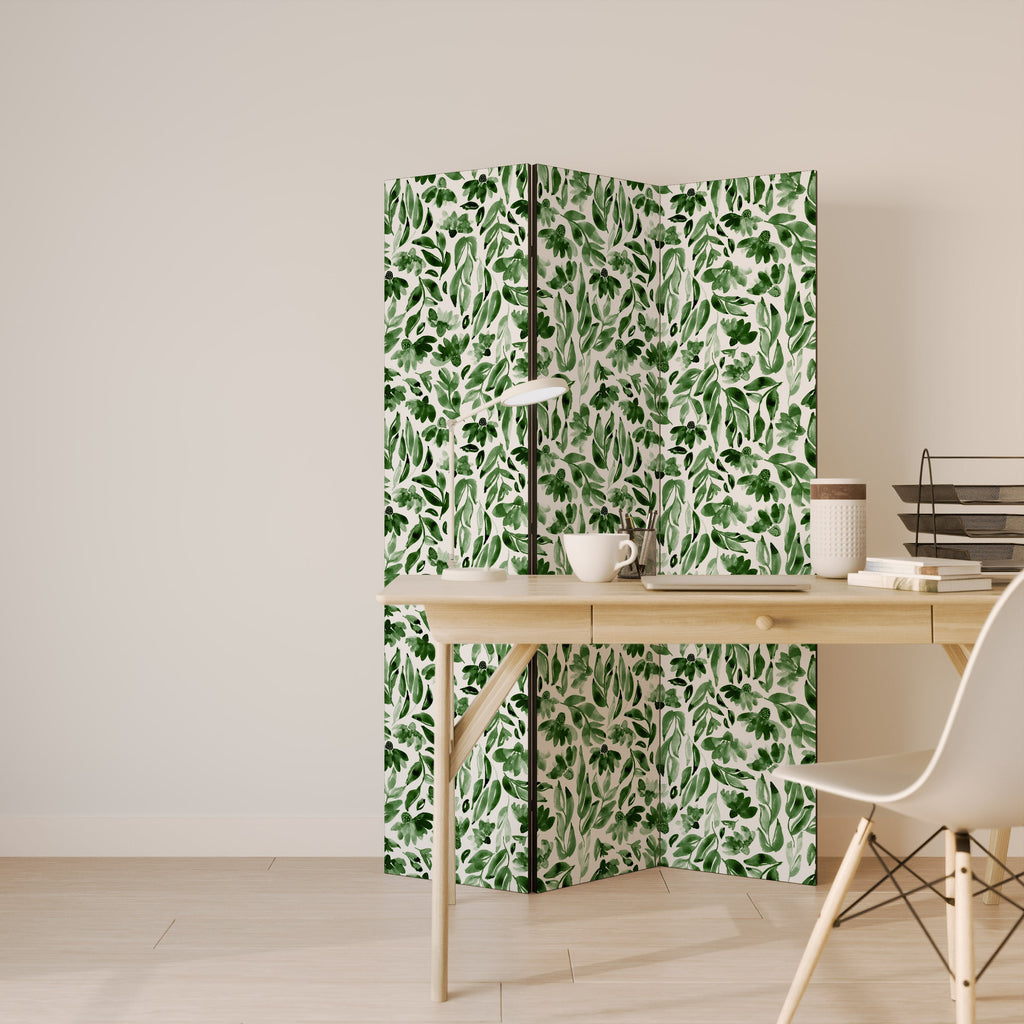 LEAFY LAYERS Decorative 3-Panel Room Divider