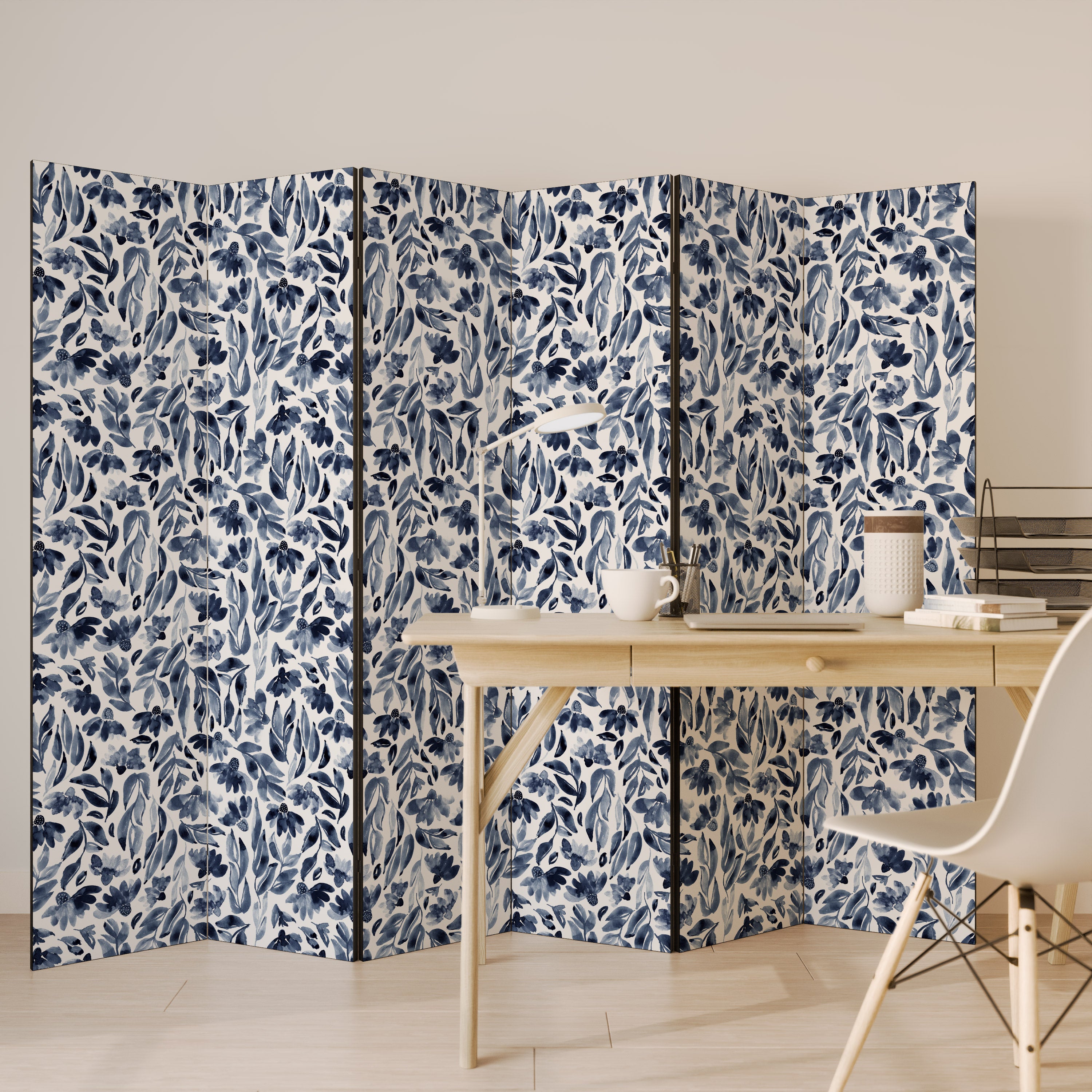 FLORAL FANTASY FABLE 6-Panel Room Divider