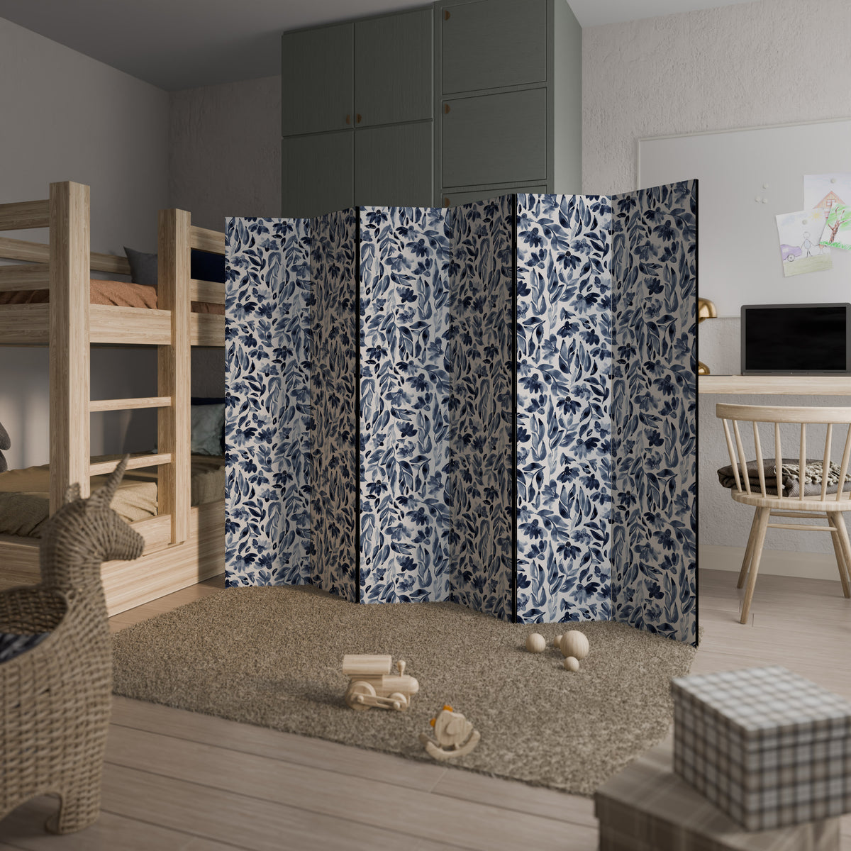 FLORAL FANTASY FABLE 6-Panel Room Divider