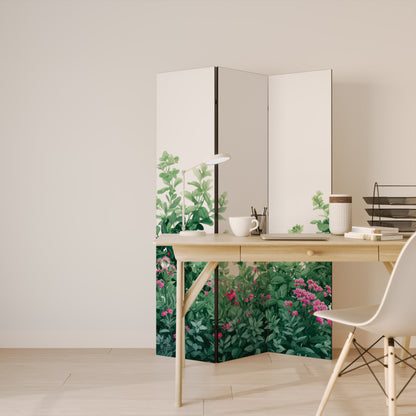FLORAL SERENITY BARRIER 3-Panel Room Divider