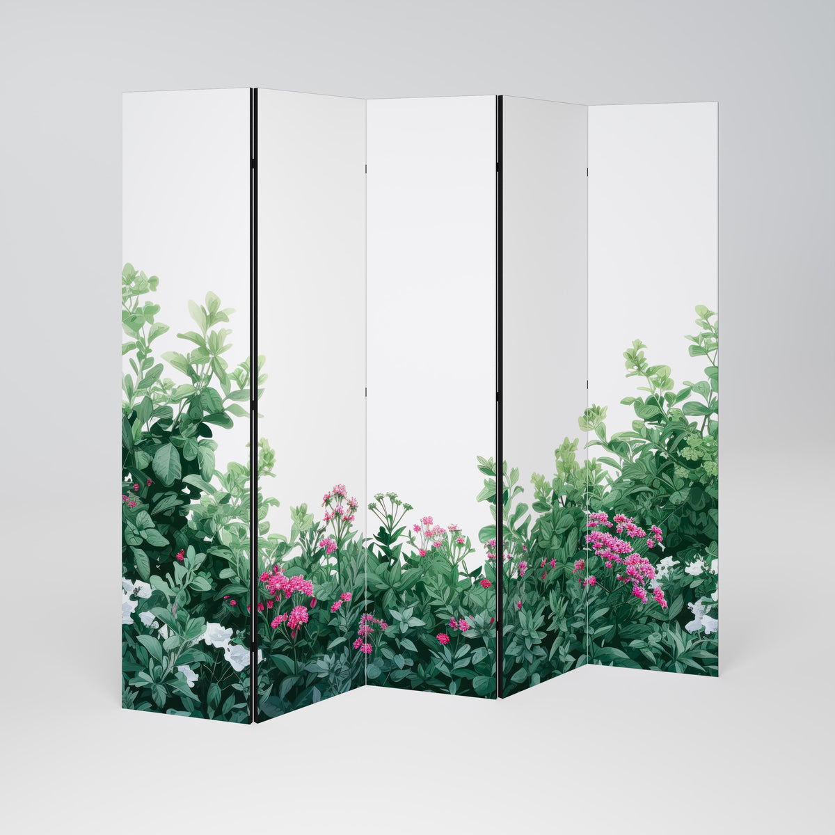 FLORAL SERENITY BARRIER 5-Panel Room Divider