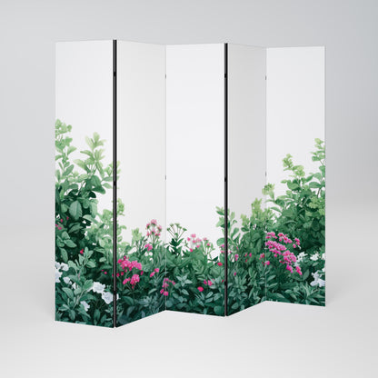 FLORAL SERENITY BARRIER 5-Panel Room Divider