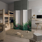 FLORAL SERENITY BARRIER 5-Panel Room Divider