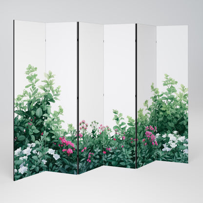 FLORAL SERENITY BARRIER 6-Panel Room Divider