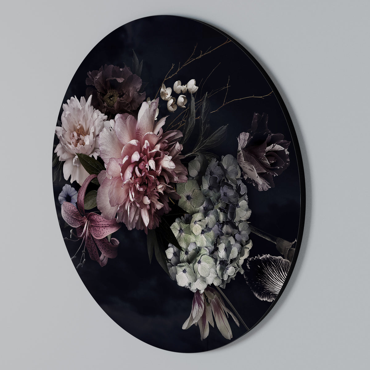 PURE BLOSSOM Round Wall Art