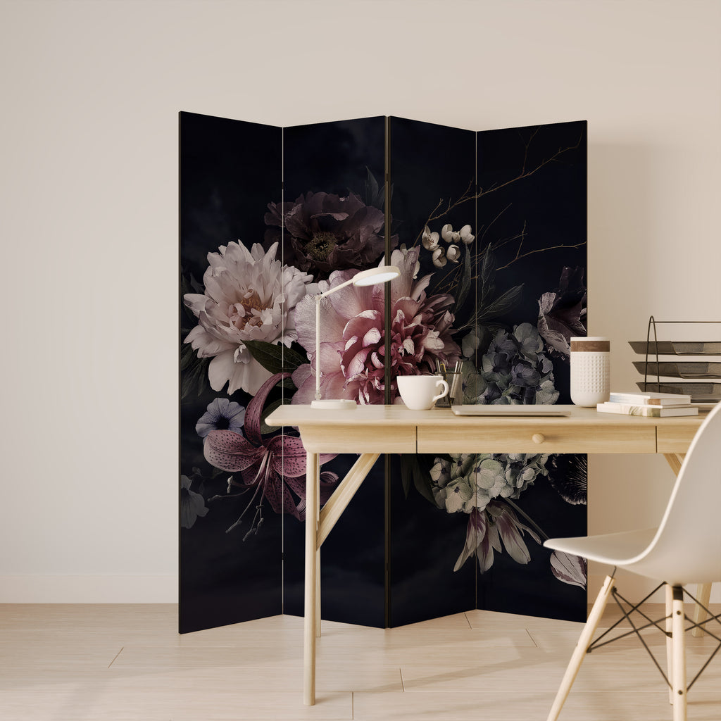 PURE BLOSSOM 4-Panel Room Divider