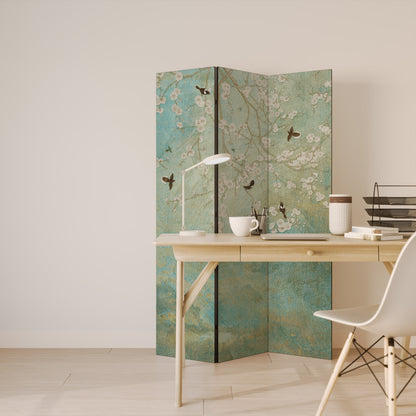 BLOOMING CHARM 3-Panel Room Divider