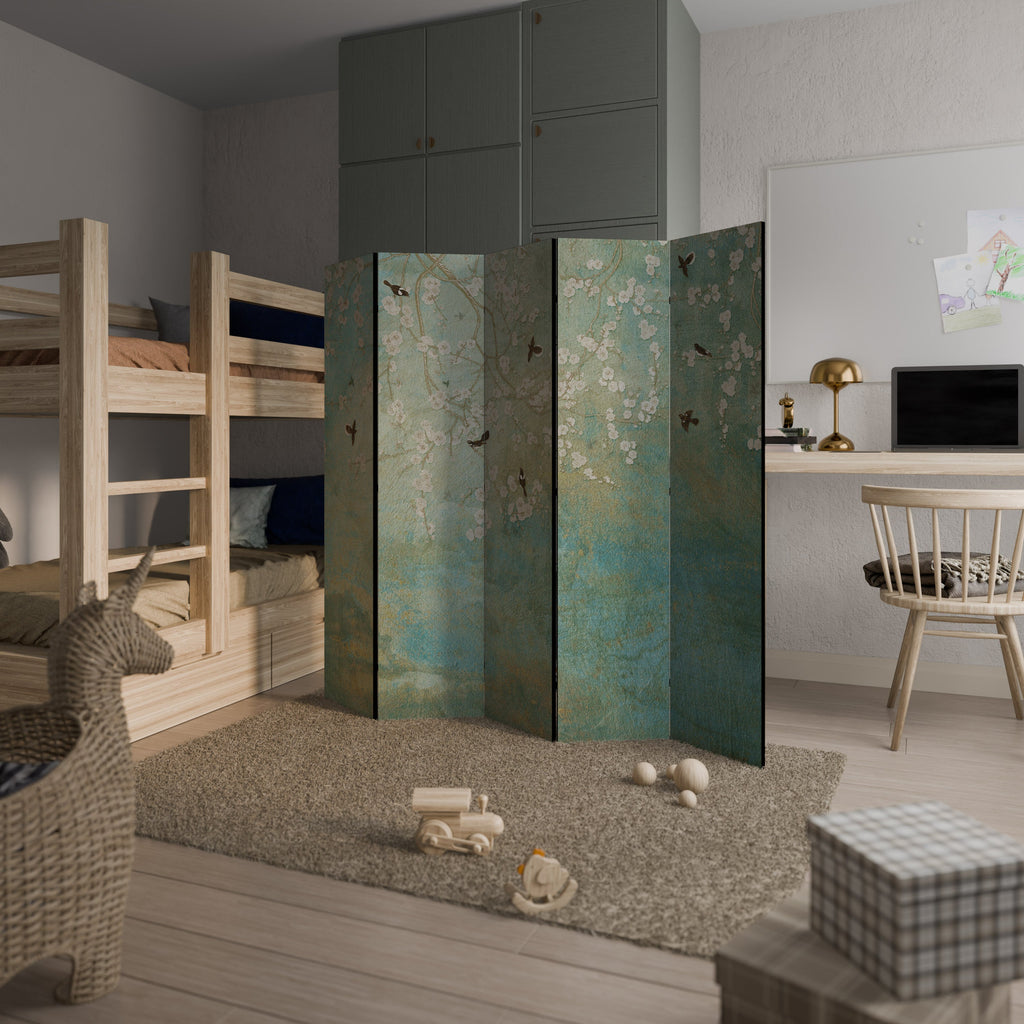 Paravent décoratif à 5 panneaux BLOOMING CHARM