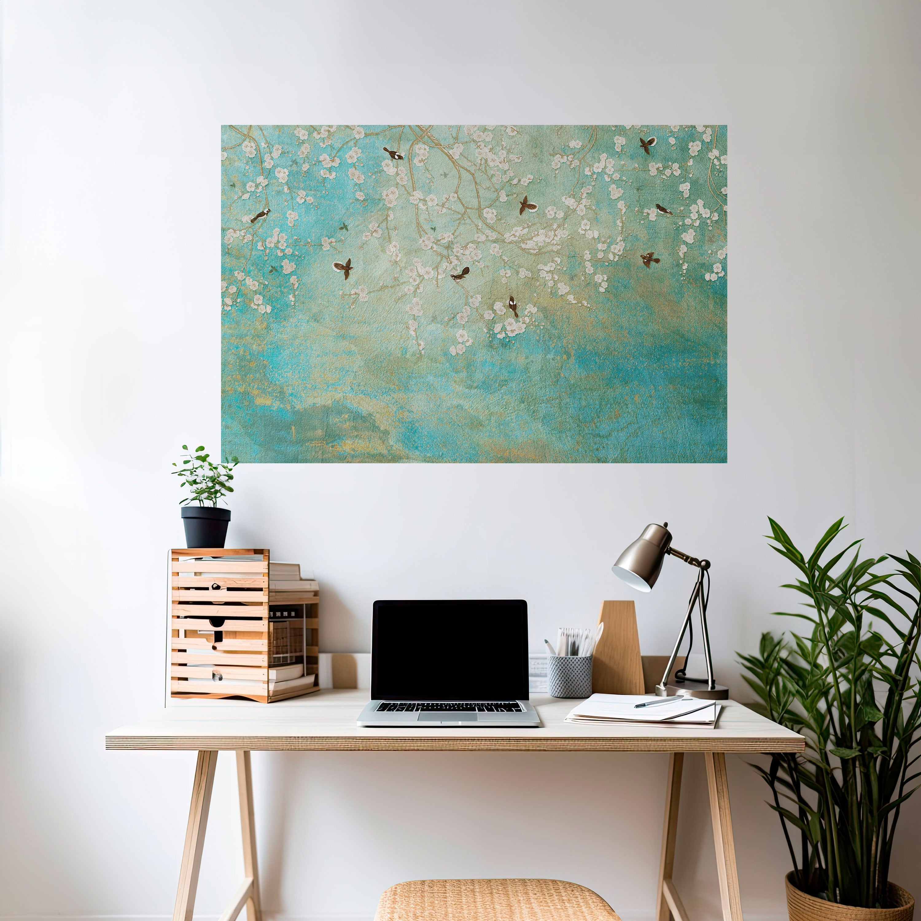 Affiche horizontale autocollante BLOOMING CHARM