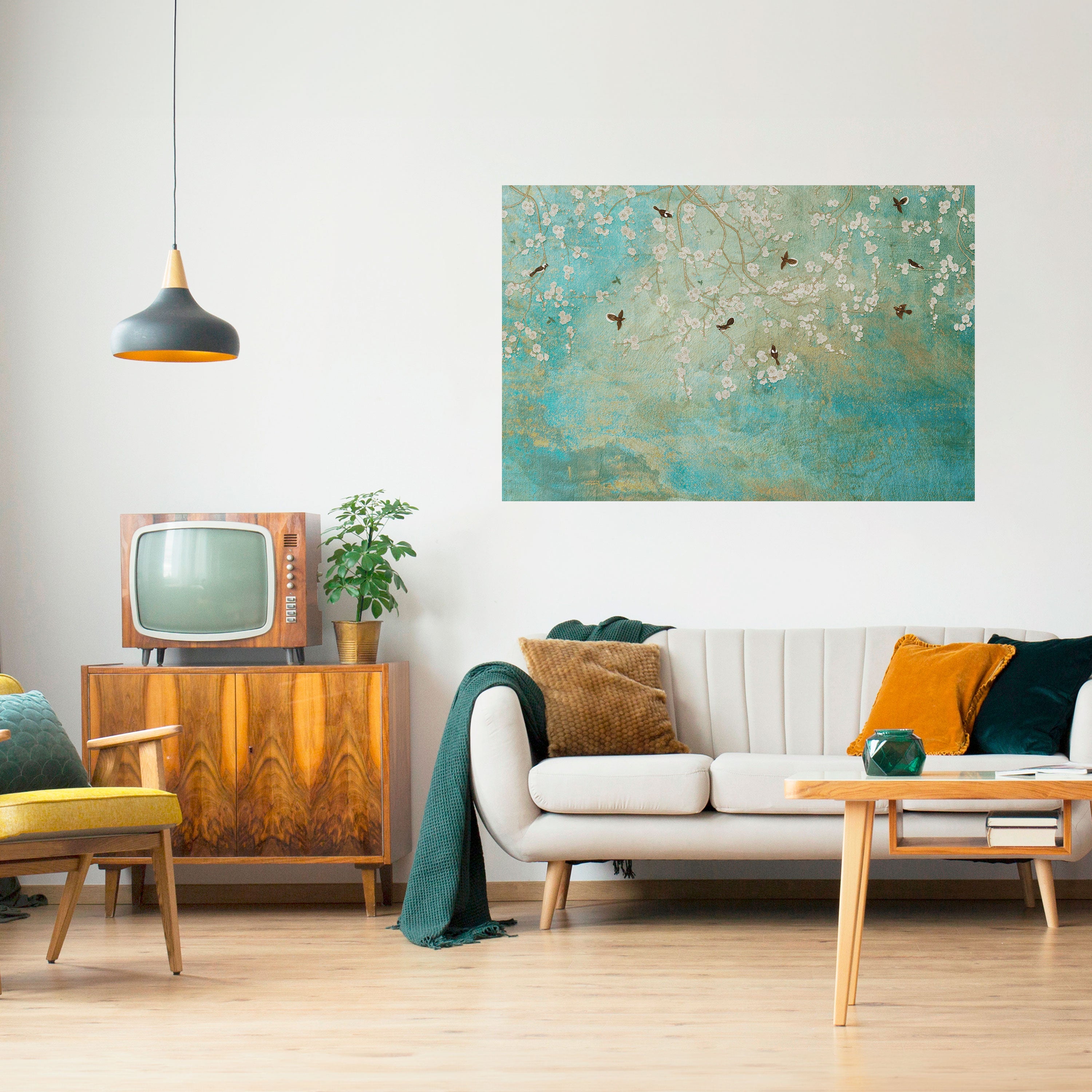 Affiche horizontale autocollante BLOOMING CHARM