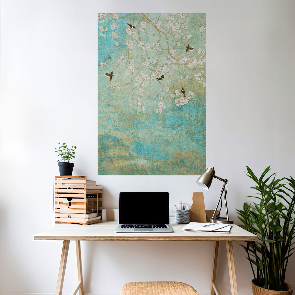 Affiche verticale autocollante BLOOMING CHARM