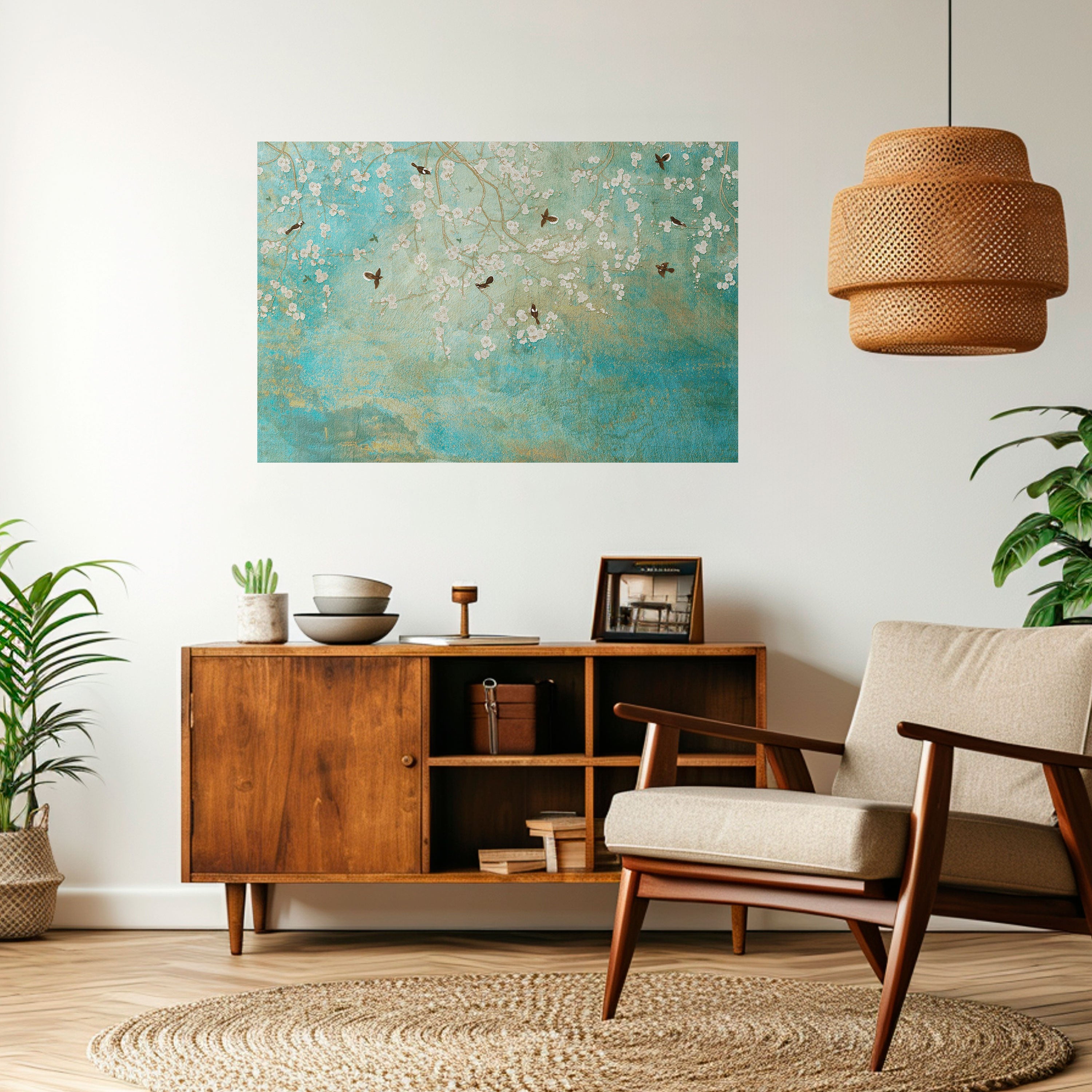 Affiche horizontale autocollante BLOOMING CHARM