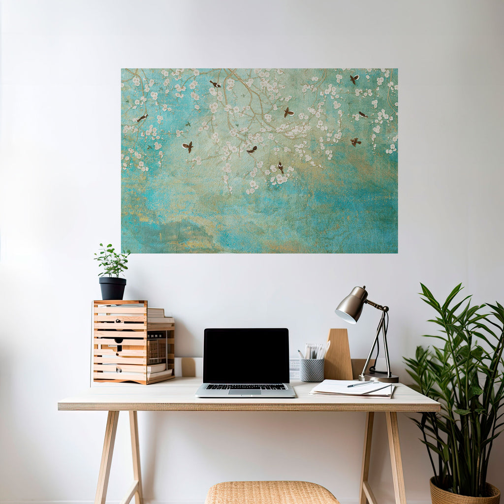 Affiche horizontale autocollante BLOOMING CHARM