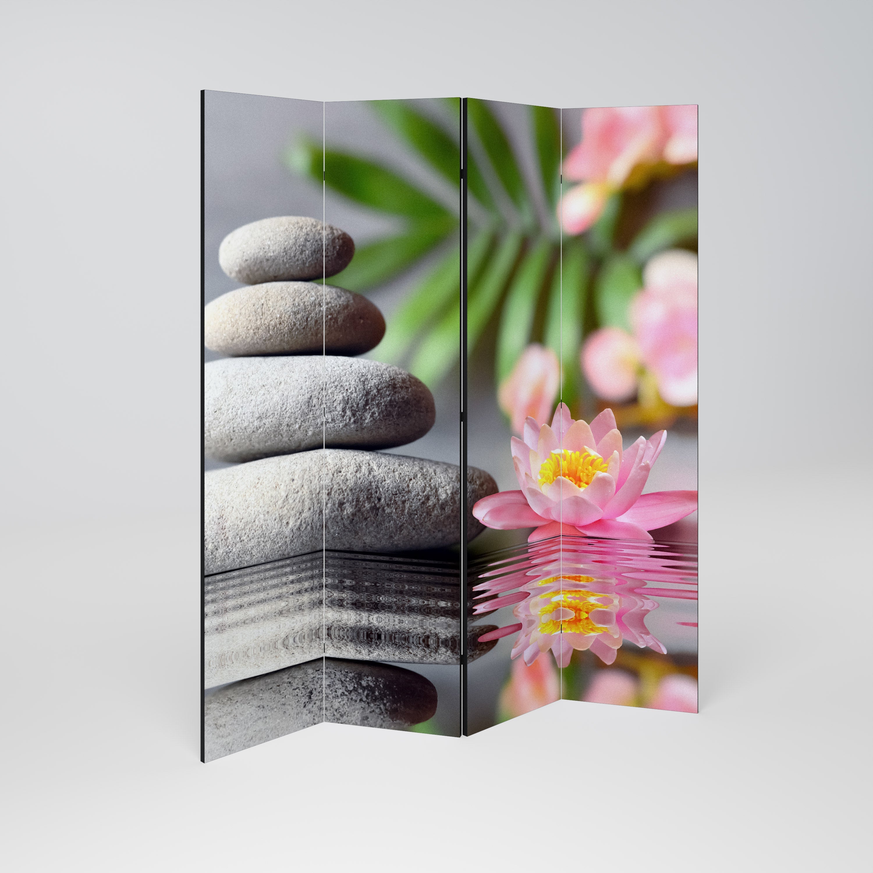 Paravent décoratif à 4 panneaux CALMING REFLECTIONS