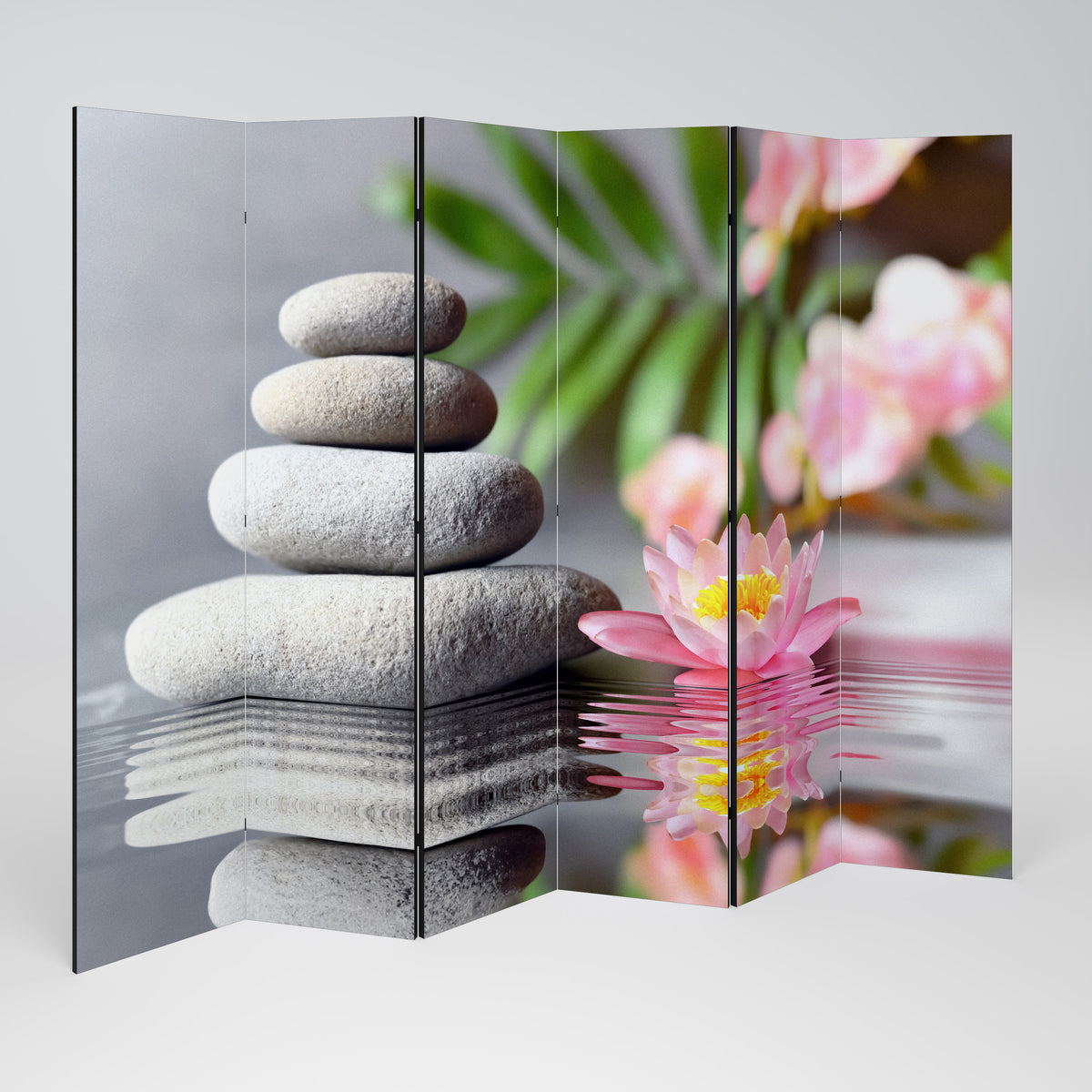 CALMING REFLECTIONS 6-Panel Room Divider