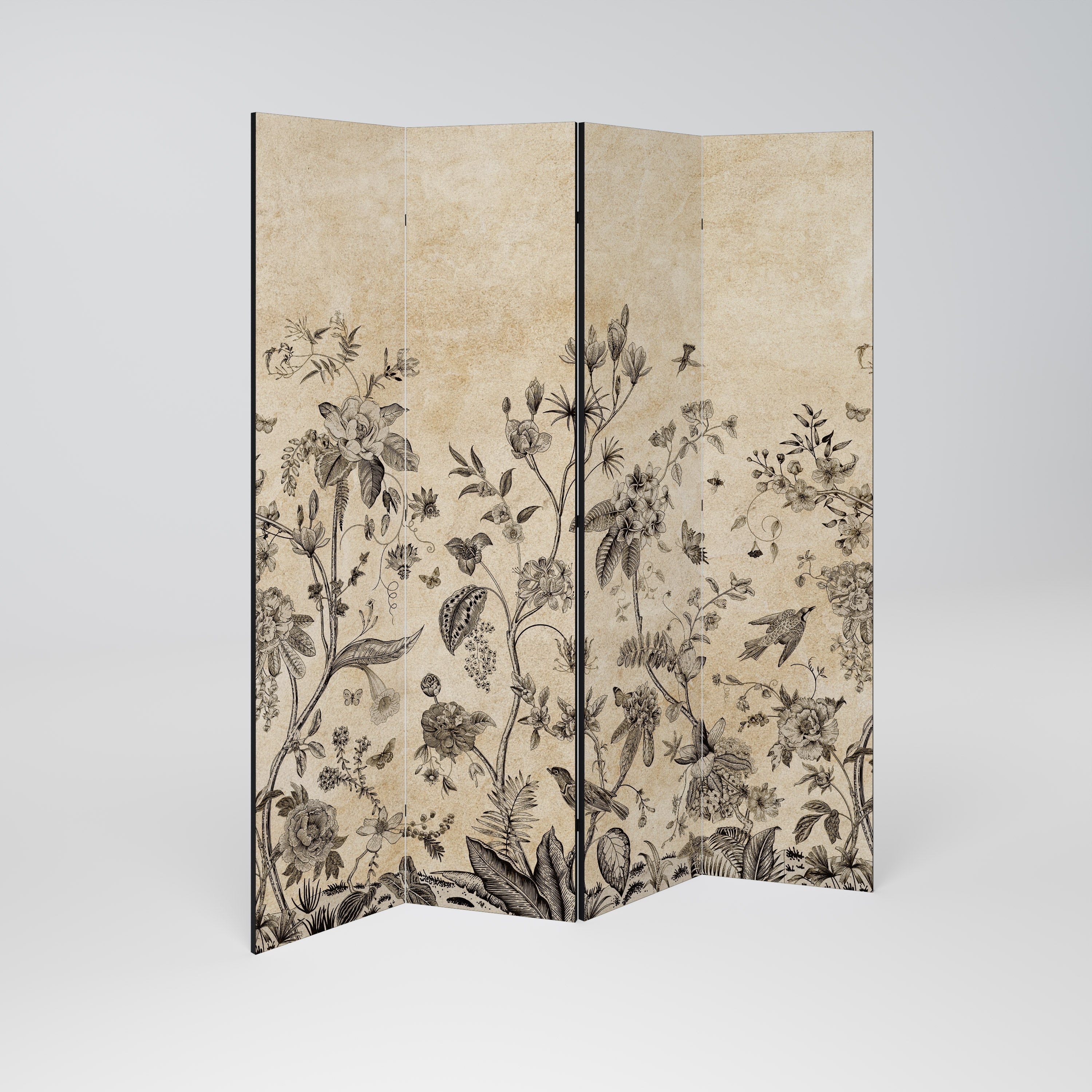 Cloison décorative à 4 panneaux GLADE ESSENCE