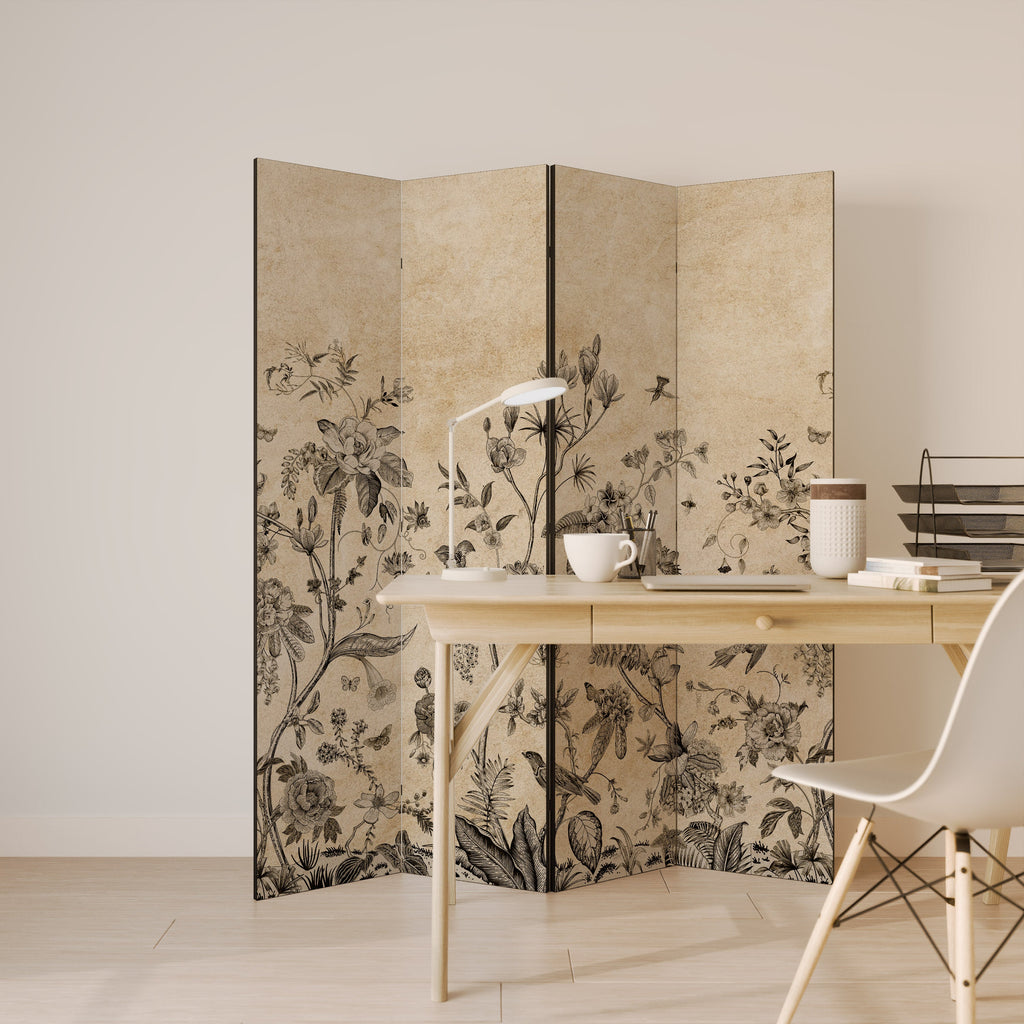 Cloison décorative à 4 panneaux GLADE ESSENCE