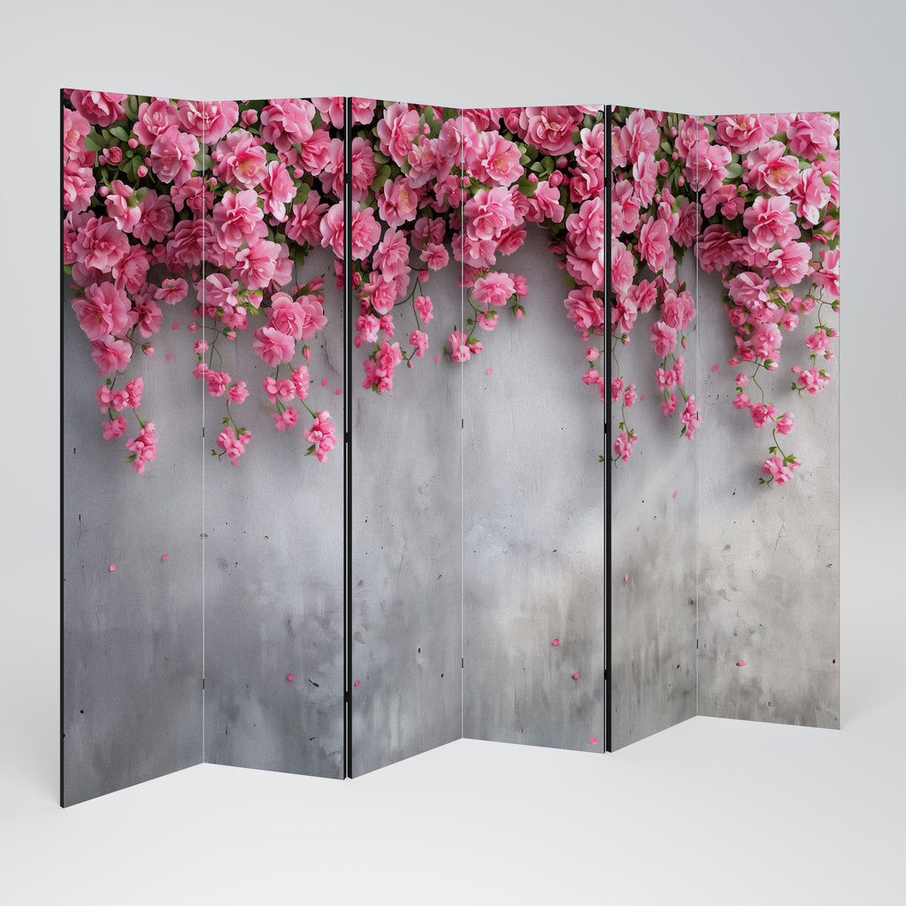SERENE FLOWER FOLD 6-Panel Room Divider