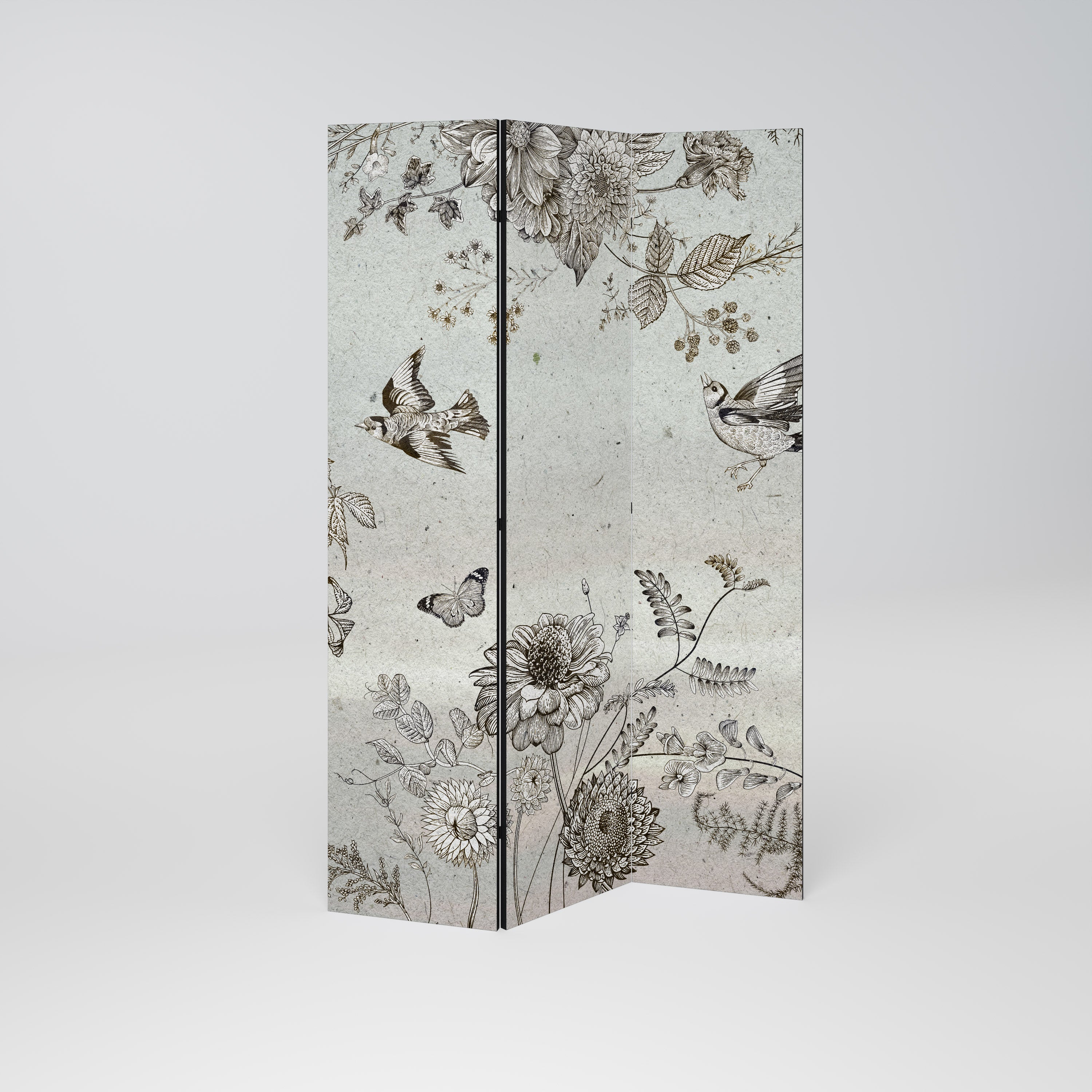 FLY ME TO THE SUN 3-Panel Room Divider