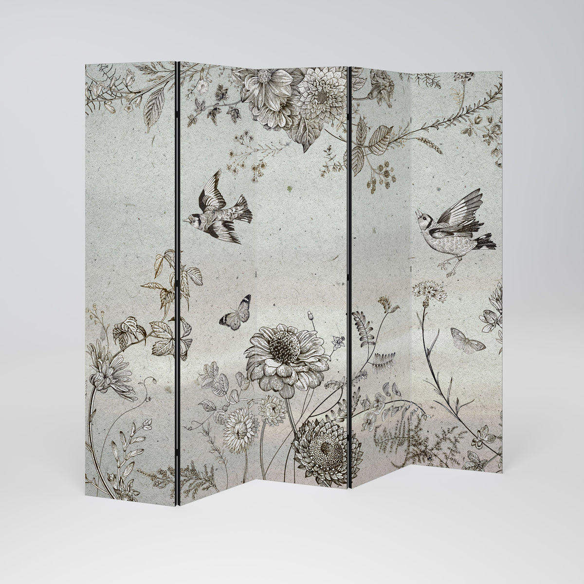 FLY ME TO THE SUN 5-Panel Room Divider