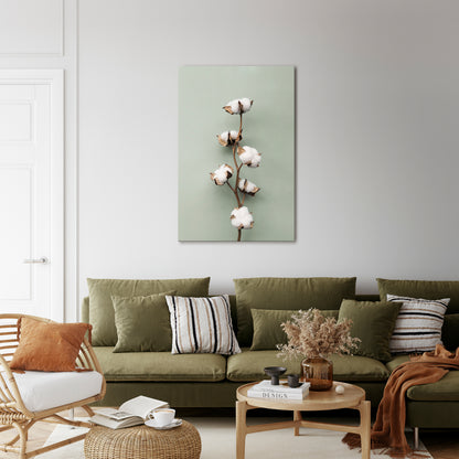 COTTON DREAMS UNFOLDED Vertical Canvas Print