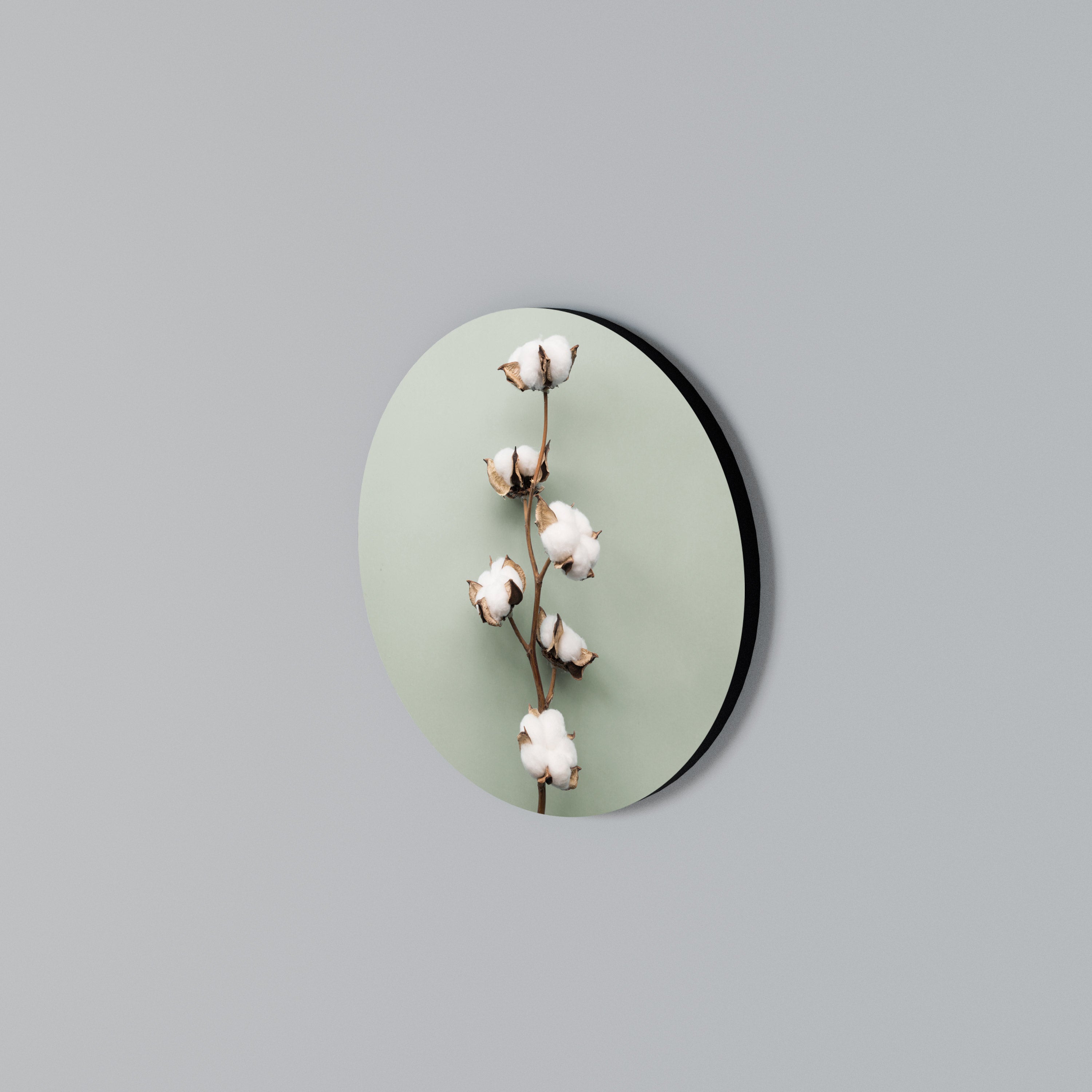 COTTON DREAMS UNFOLDED Round Wall Art