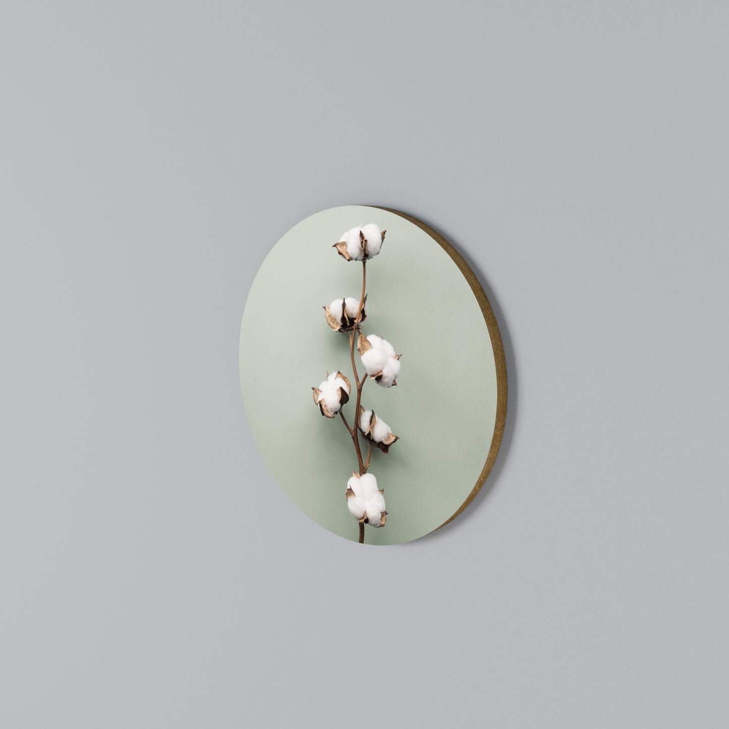COTTON DREAMS UNFOLDED Round Wall Art