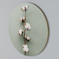 COTTON DREAMS UNFOLDED Round Wall Art