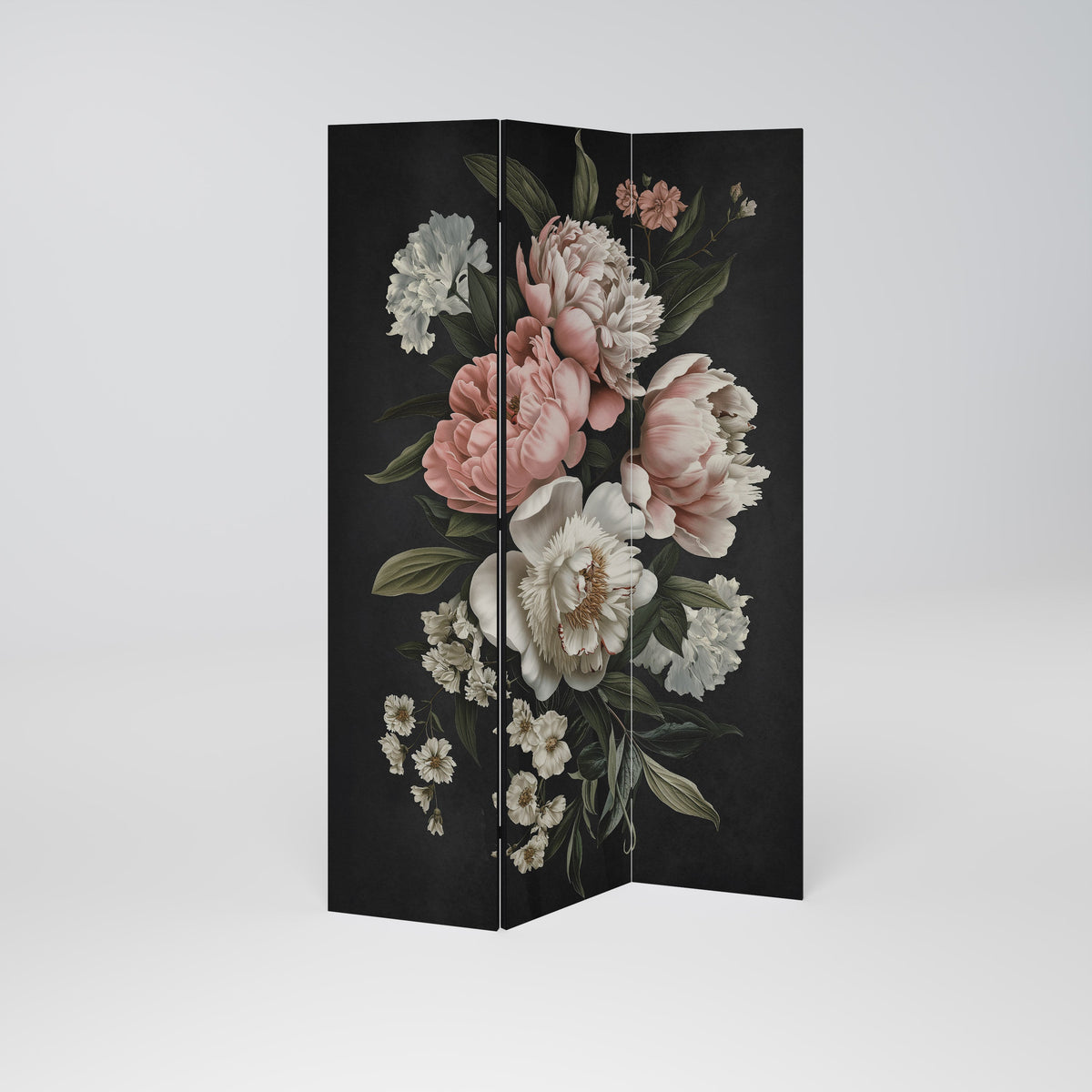Séparateur de pièce décoratif à 3 panneaux LUSH ELEGANCE