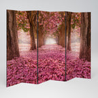 BLOSSOMING PATHWAYS 6-Panel Room Divider