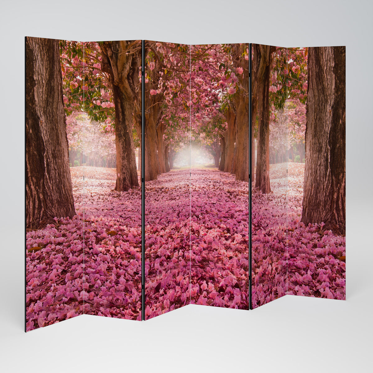 BLOSSOMING PATHWAYS 6-Panel Room Divider