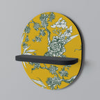 YELLOW CHINOISERIE Art Shelf