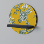 YELLOW CHINOISERIE Art Shelf