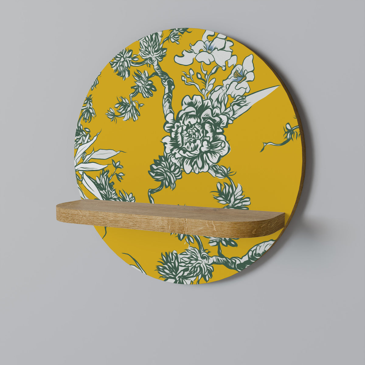 YELLOW CHINOISERIE Art Shelf