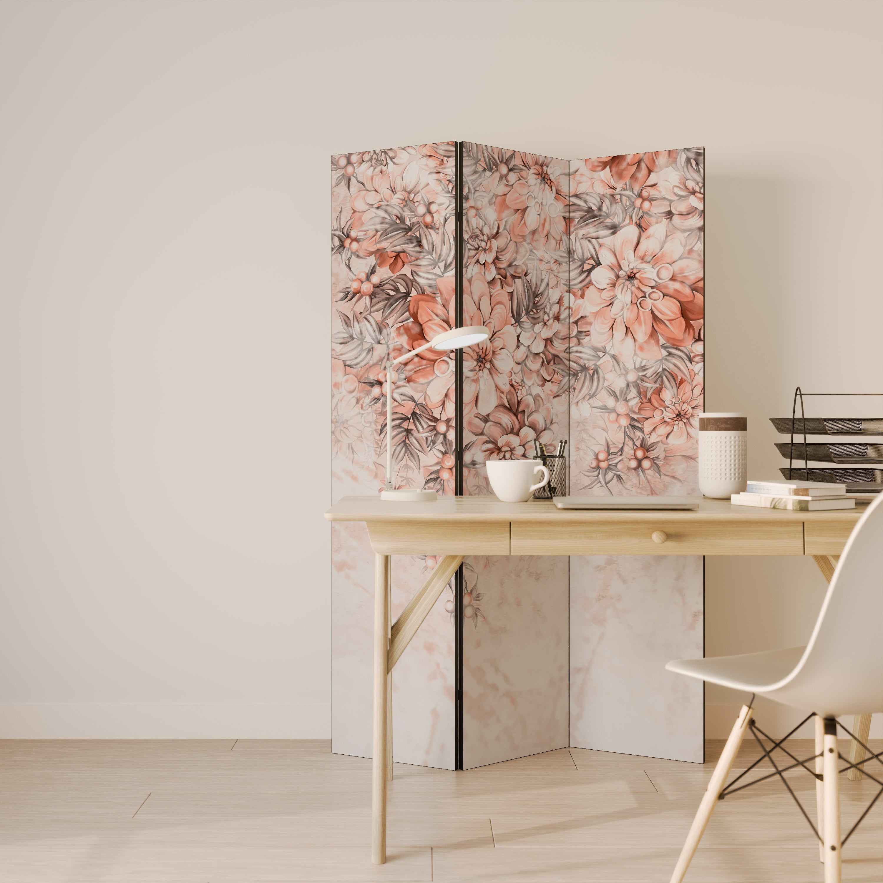 MARBLE GARDEN FANTASY 3-Panel Room Divider