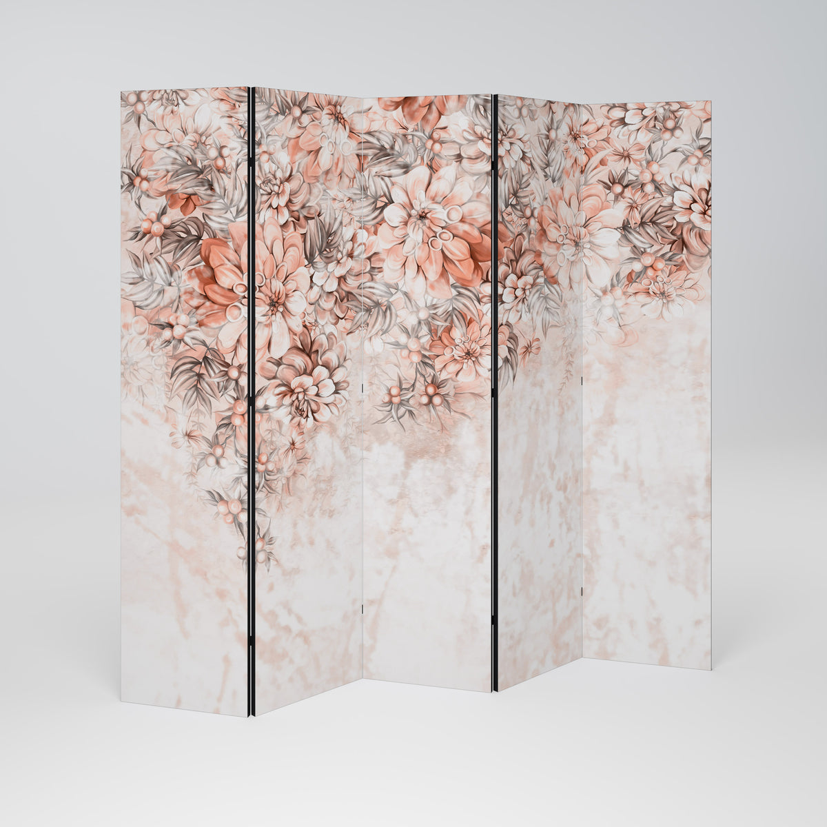 MARBLE GARDEN FANTASY 5-Panel Room Divider