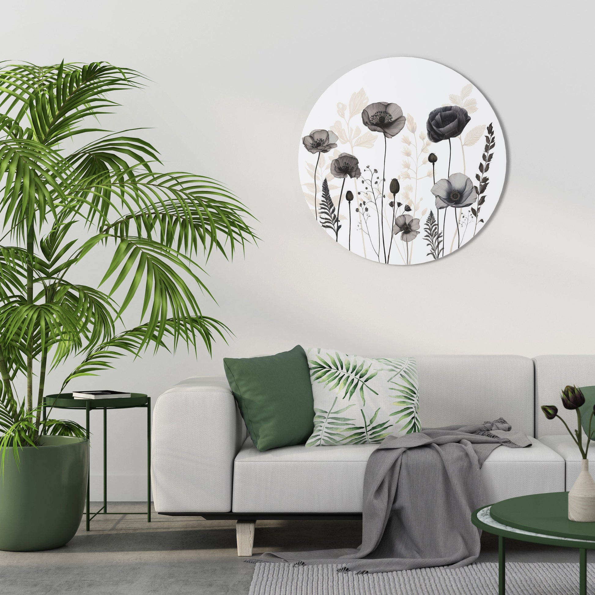 Décoration murale ronde POPPY ALLURE