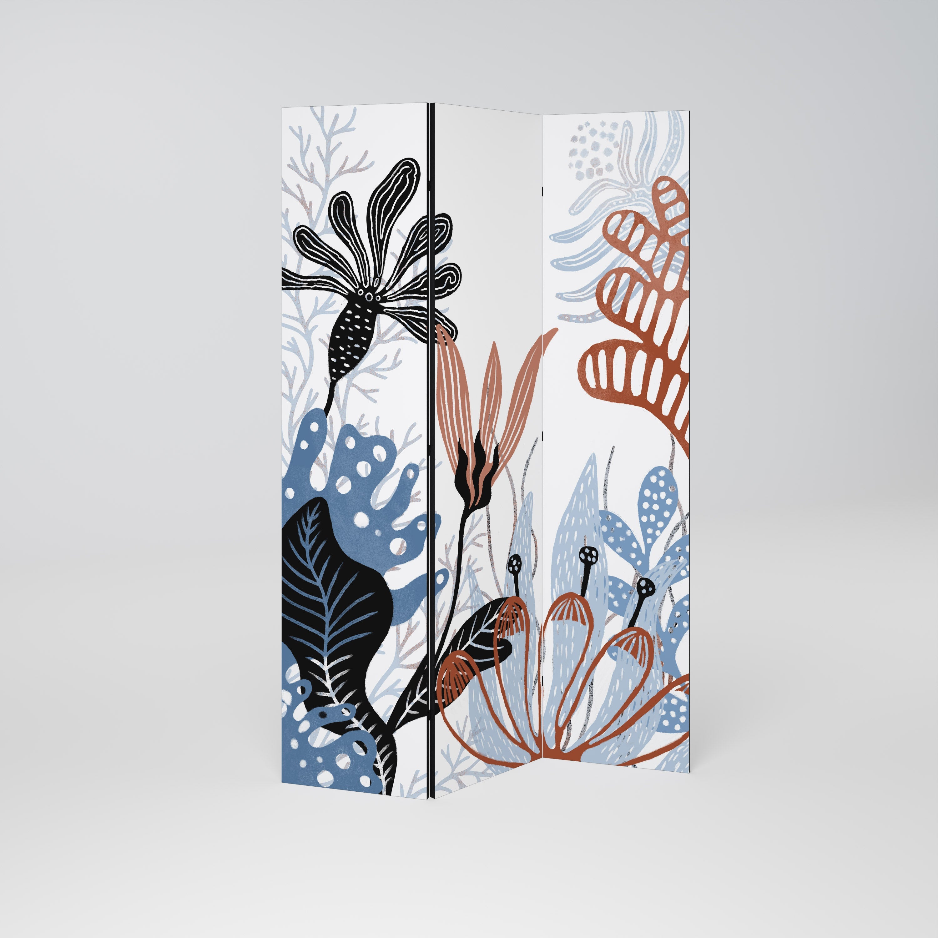 ASSEMBLAGE ORGANIQUE Séparateur de pièce décoratif à 3 panneaux